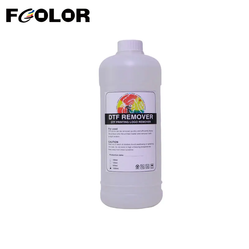 Fcolor 1000ML DTF Remover Direct To Film Printing Cleaning Liquid Pattern Remove Solution Adhesive Powder Remover Liquid