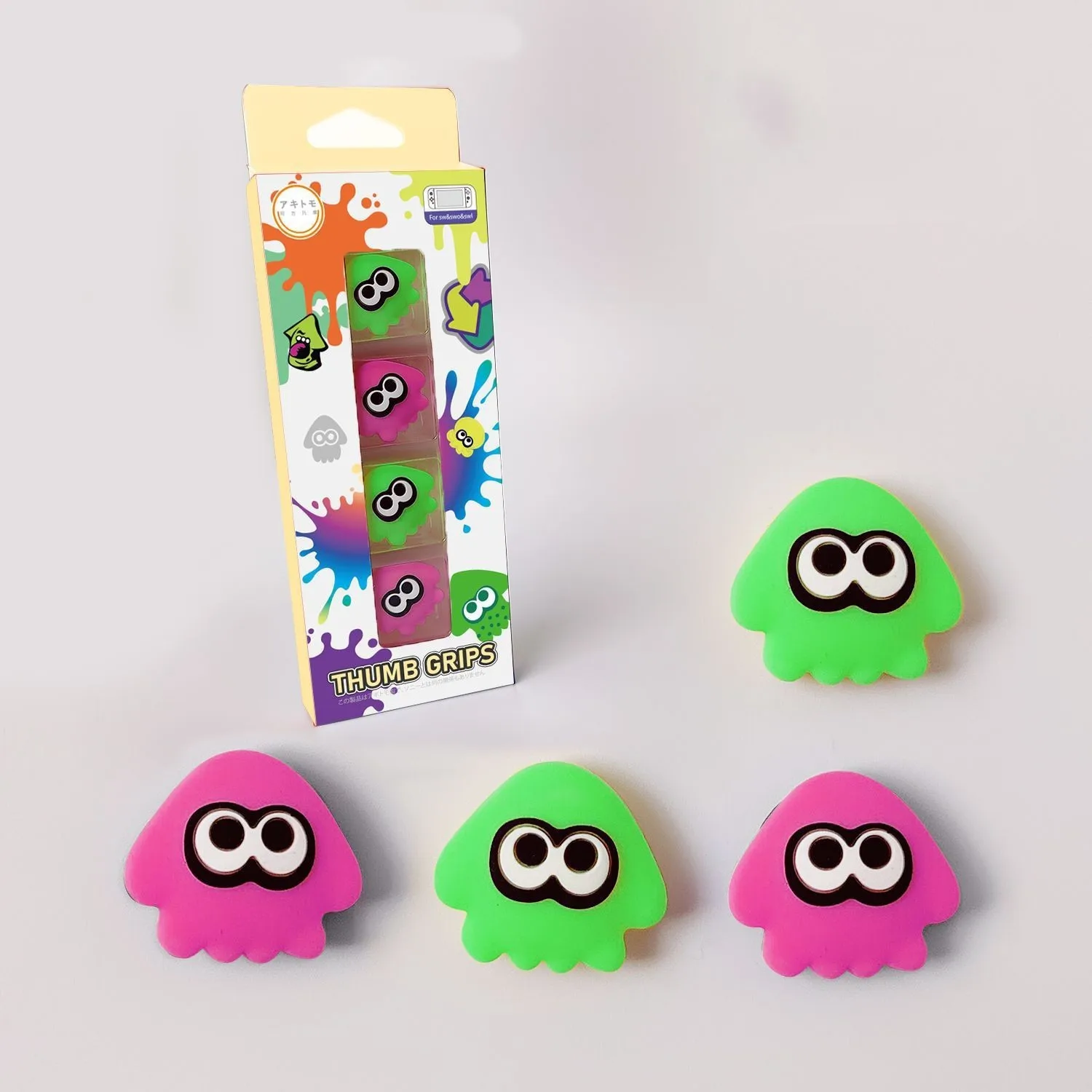 Octopus squid rocker cap shell per Nintendo switch oled Joy con Controller Thumb Stick Grip Cap Splatoon3 Rocker Cap Thumb Cover