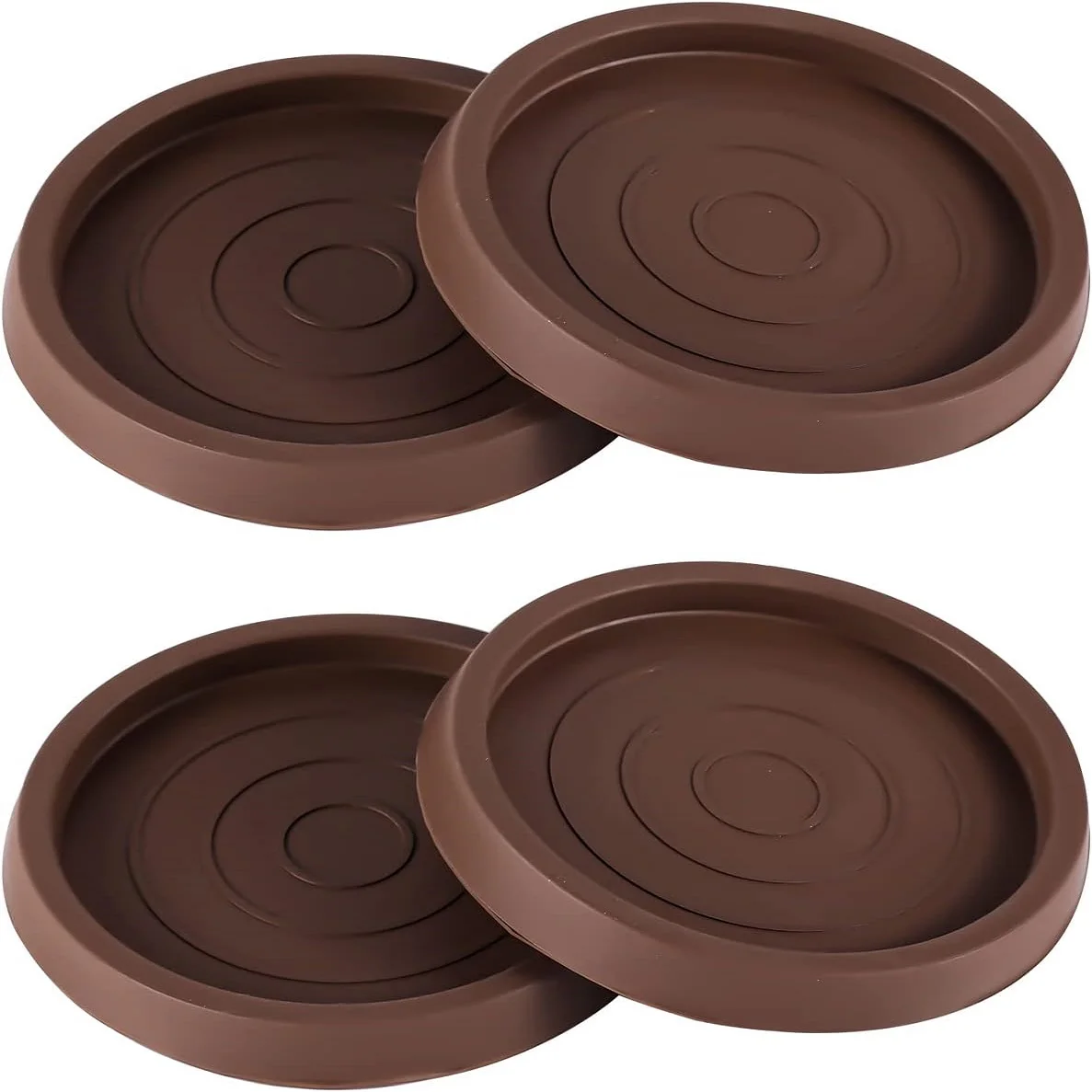 Non Slip Furniture Pads, 3.5inch Round Furniture Coasters Bed Stoppers Rubber