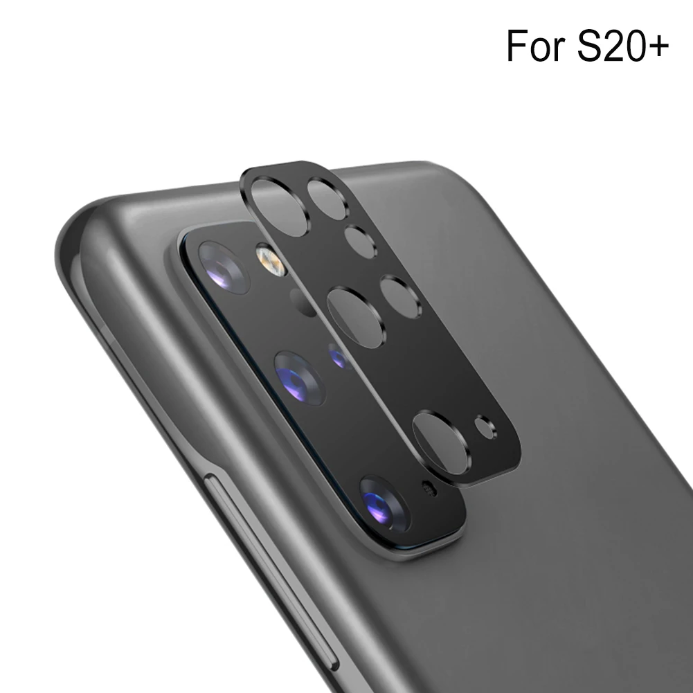 Protector de lente de cámara, película protectora para S20 Ultra, funda con anillo de lente trasera de Metal para SamsungGalaxy S20 Plus/S20 Ultra