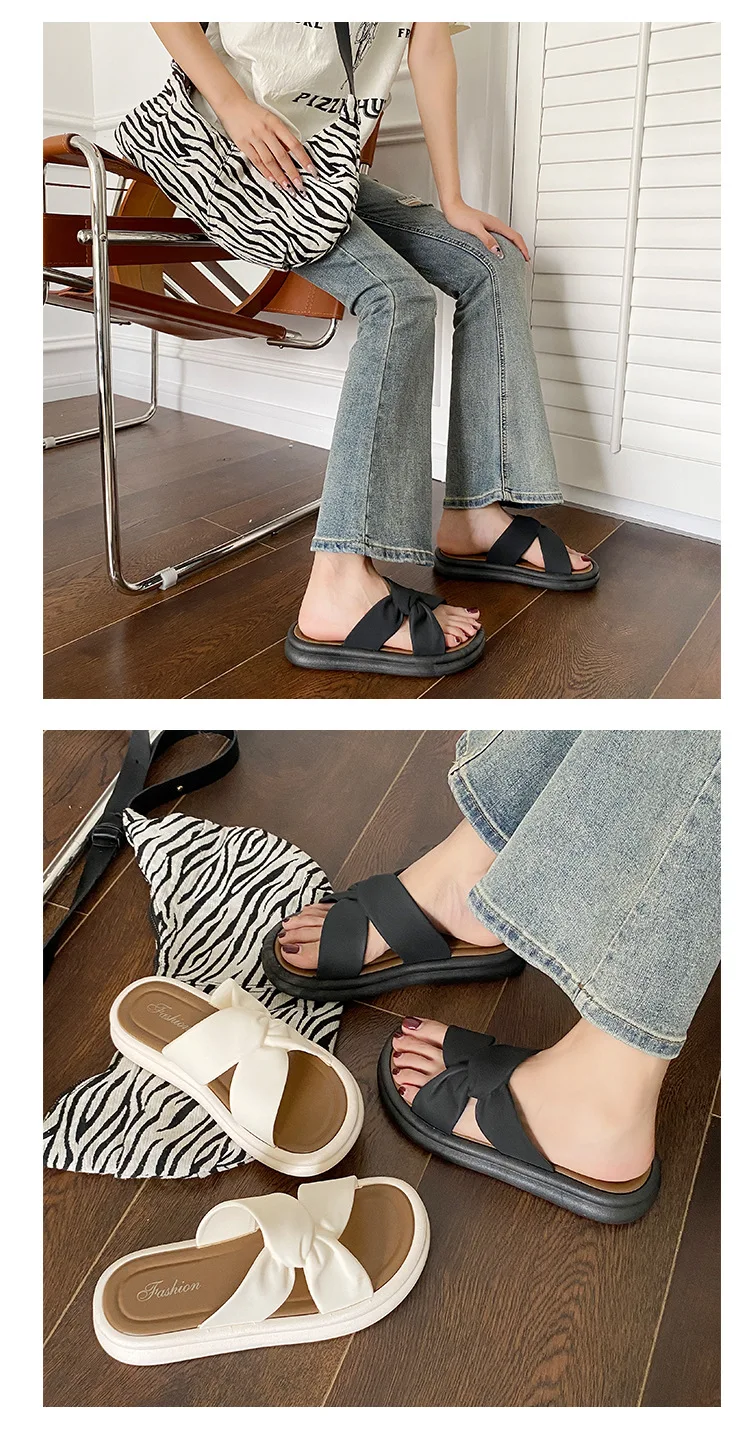 Modische Sommer frauen Hausschuhe Perle Casual Strand Schuhe Indoor Anti-Slip Oberbekleidung Heimgebrauch PVC Sohle Weibliche Schuhe – Detail 9