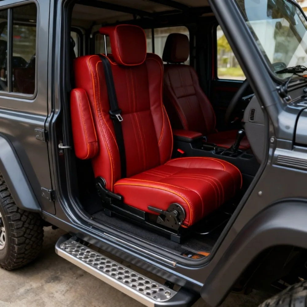 

Dual-Fold Single Bench-To-Bed Seat 1PL Bifold Folding Seats Bed for Camper Van Conversion