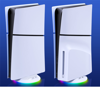 Vertical Stand With RGB Light For PS5 Slim / PS5 Pro Console Anti-Slip Base Bracket Holder Bracket Gaming Accessories