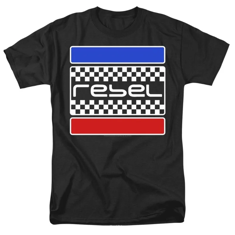 

Honda Men's and Women's T-Shirt Summer Racing Motorcycle Riding Off-Road Lovers Short Sleeve Vintage Rebel Checkers Top