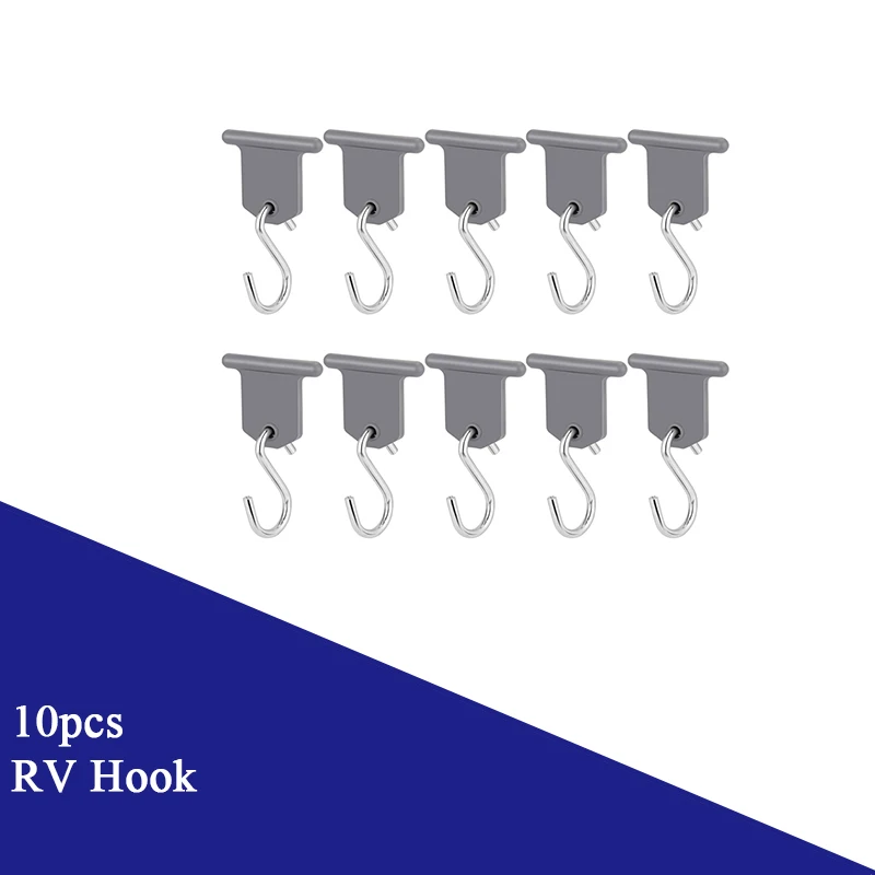

10 шт., крючки для уличного автофургона, S-образные крючки для уличного сарая, металлические крючки для вечеринок, шляпа, уличный кемпер, подвесные аксессуары