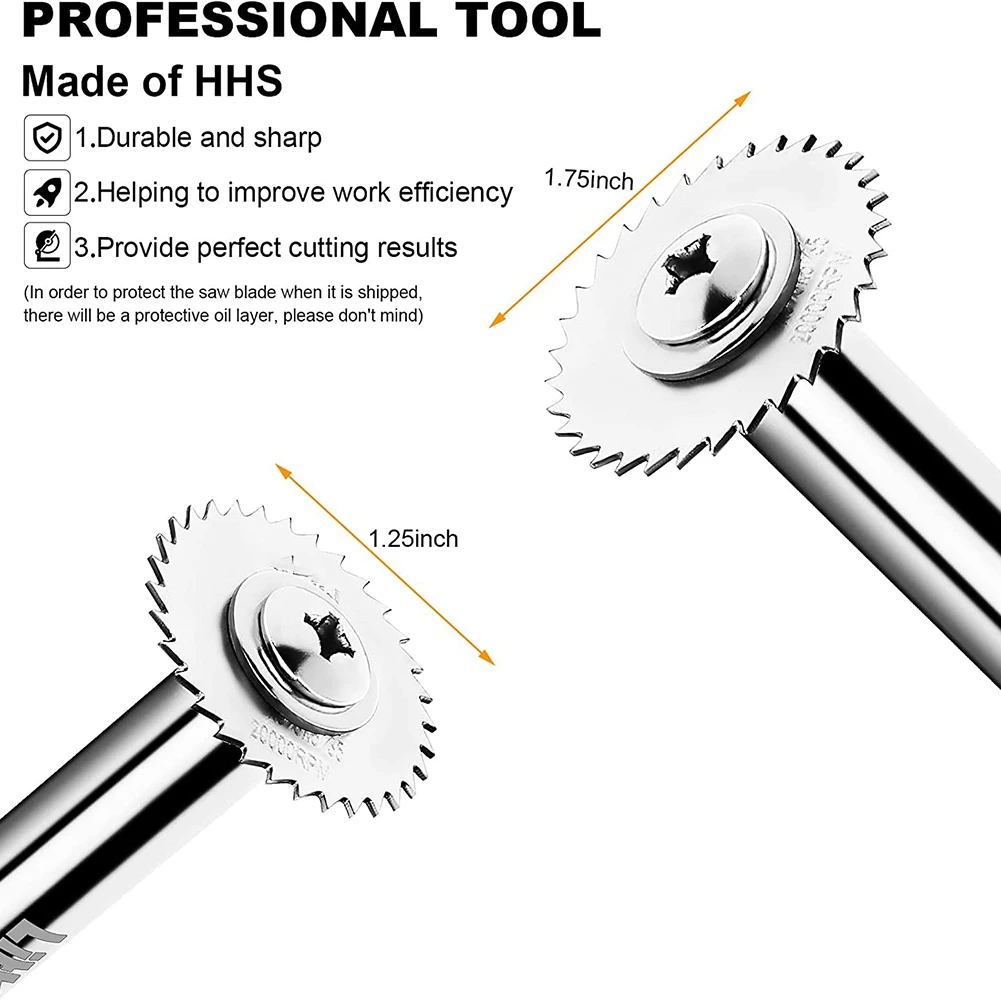 PVC Pipe Inside Cutter with 1/4Inch Hex Shank, Plumbing Inside Cutter Internal Pipe Cutter, 5Pcs Saw Blades