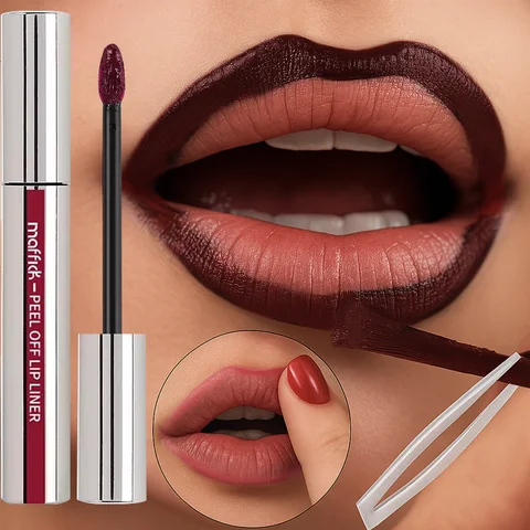 3 Color Liquid Peel-off Lip Gloss Waterproof Long-lasting Matte Lipstick Non-stick Cup Makeup Moisturizing Lip Tattoo Pigment