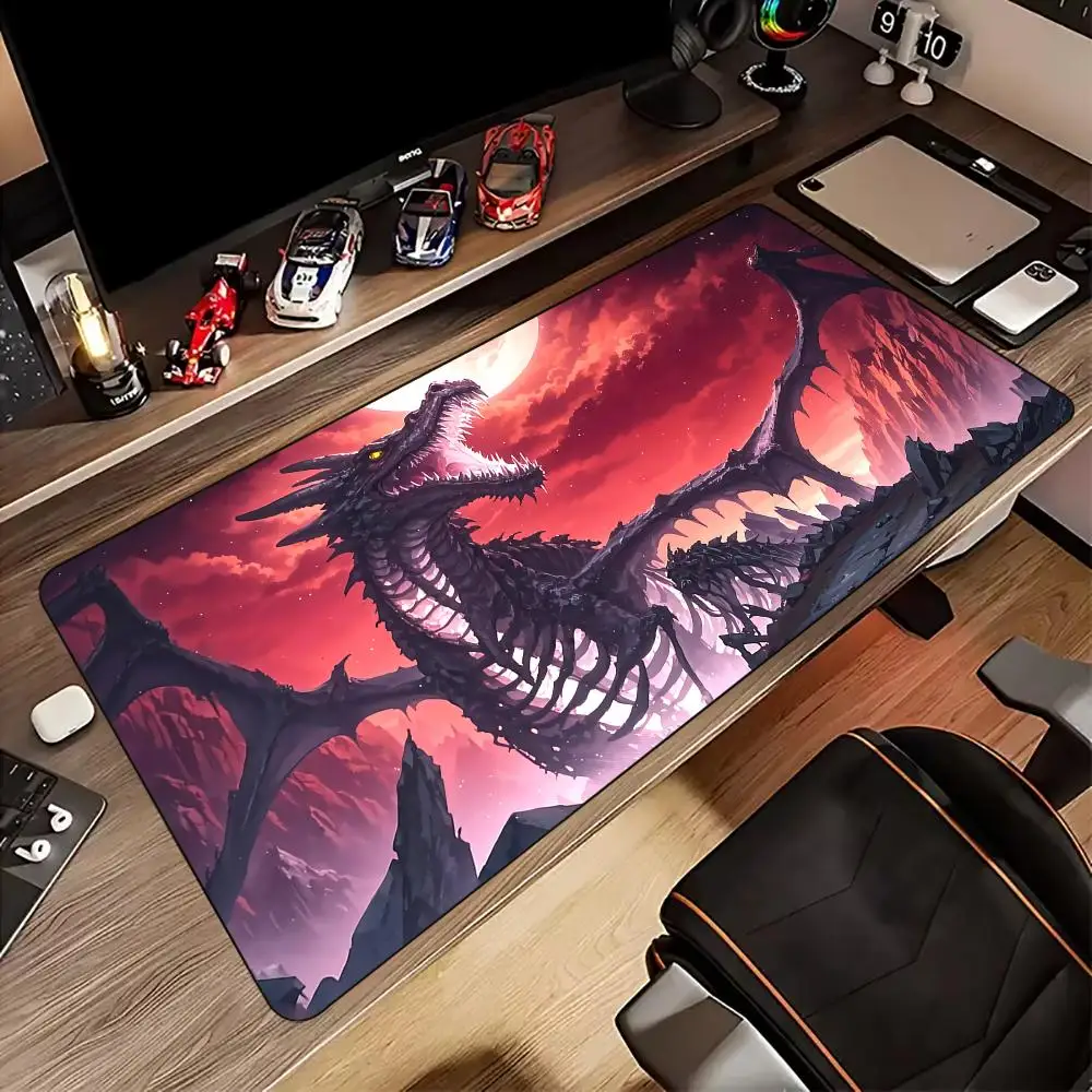 

Fantasy Magic Dragon theme anime Mouse Pad Desk Mat Gaming mat gamer pc accessories rubber anti-slip mouse pads magic playmat
