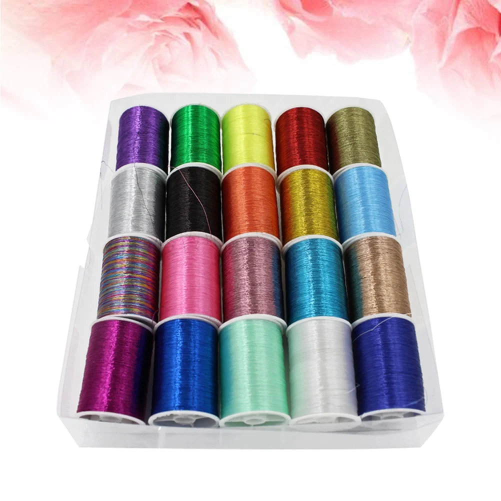

Cross Stitch Thread Colorful Embroidery Metallic Shiny Threads for Sewing Suite