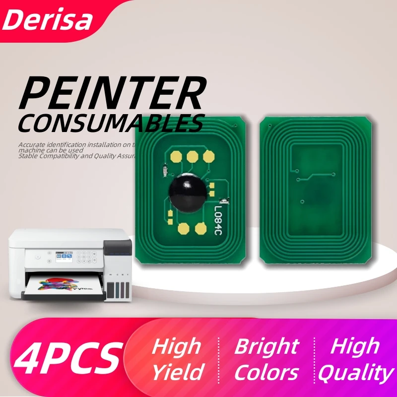 

1 комплект, чип картриджа с тонером EUR 10K для OKI C834NW C844DNW C834 C844, чип тонера 46861308 46861307 46861306 46861305