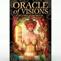 Oracle of Visions Cards Tarot Deck 52 Cards with Pdf Guidebook Divination Metaphysics Card Game Toy