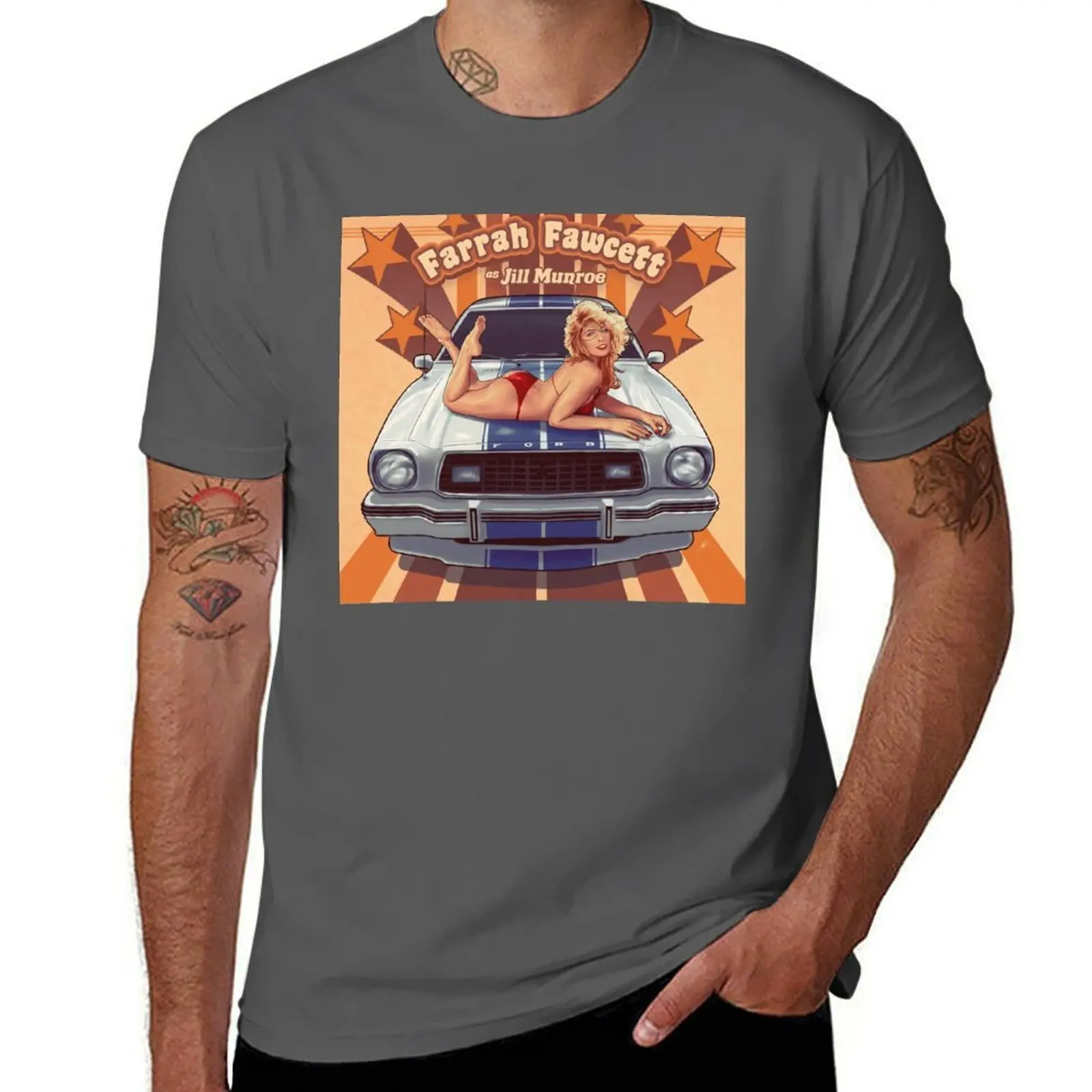 

Farrah Fawcett T-Shirt Relaxed Casual Short Sleeve Tee