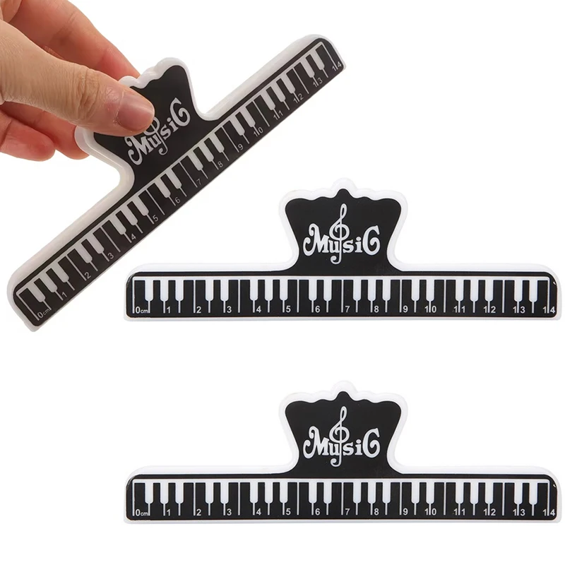1/2/5PCS Music Sheet Clips with Elegant Piano Key Design Sturdy Book Holder for Student Chef Reader Great Gift for Musicians ZYF