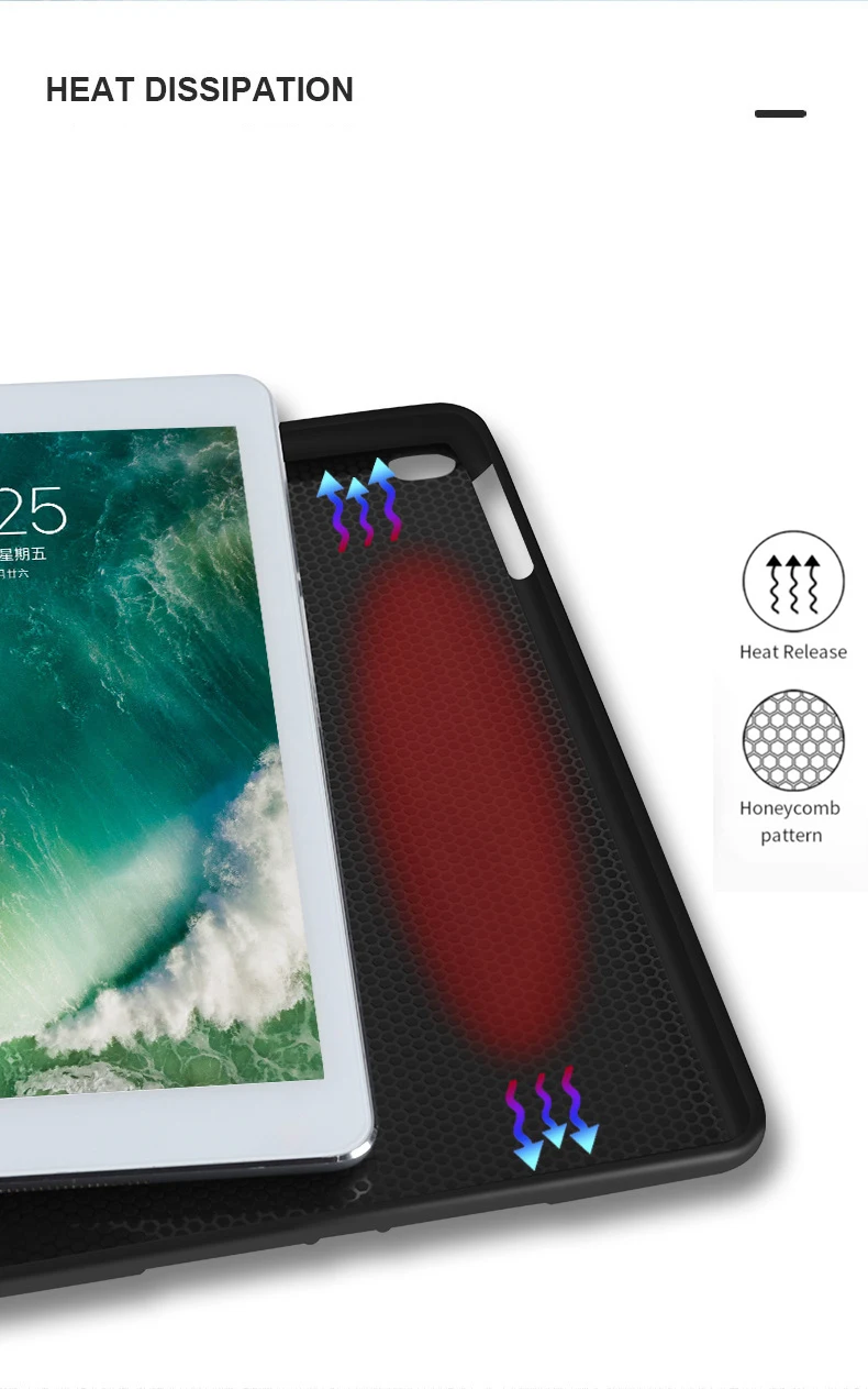 Чехол для iPad Air Pro MINI 3, 4, 5, 6, 7, 8, 9, 10-го поколения, 3-кратный кожаный чехол для планшета, жидкий силиконовый мягкий чехол-подставка 11 12,9 13