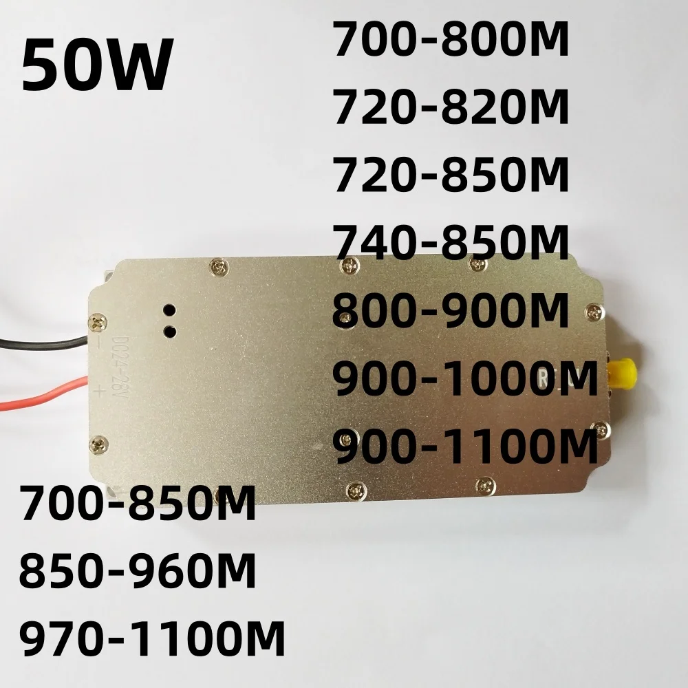 50W700-800MHZ720-820MHZ720-850MHZ740-850MHZ 800-900MHZM 900-1000MHZ900-1100MHZ700-850MHZ RF wzmacniacz mocy GSM moduł LTE