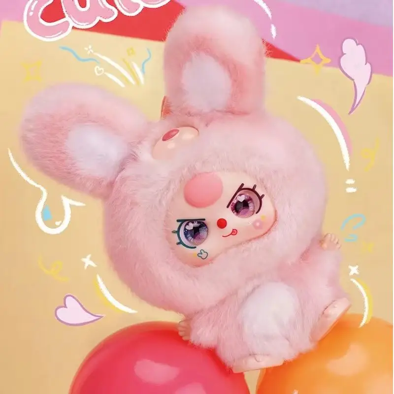 طفل ثلاثة سلسلة عناق صغيرة الفينيل الوجه أفخم قلادة صندوق أعمى لطيف تحصيل لعبة معلقة الاتجاه صندوق مفاجأة للبنين والبنات #1