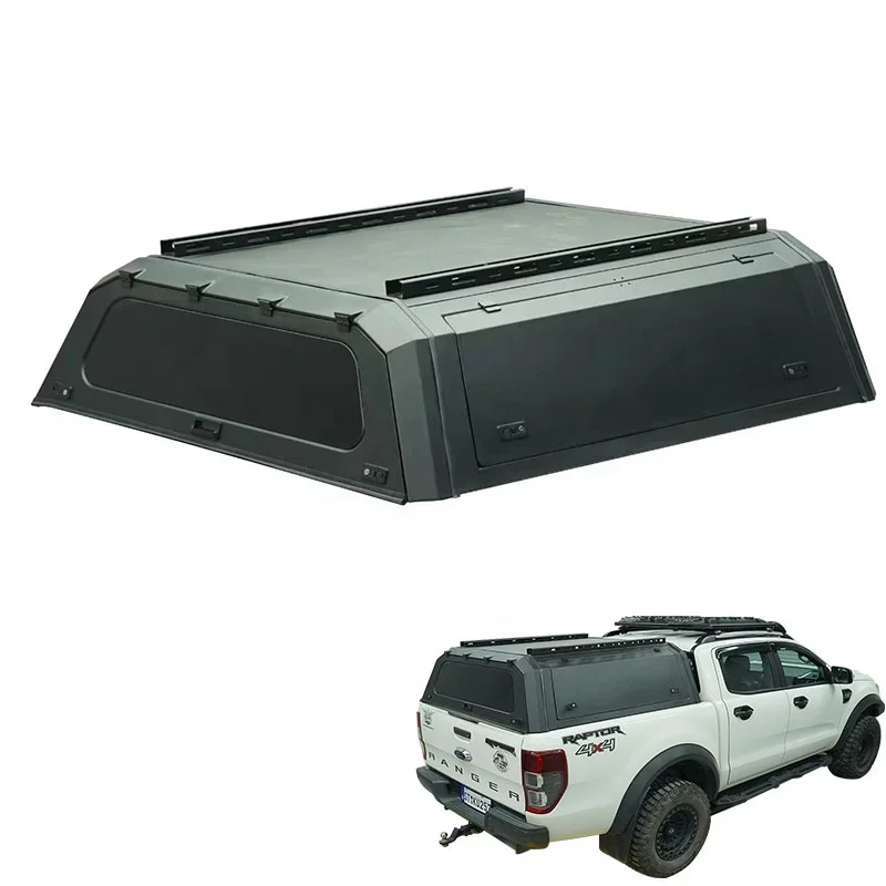 Wholesale Hardtop Black Canopy 4X4 Pickupk Pick Up Truck Canopy For Ford Ranger 2012-2022