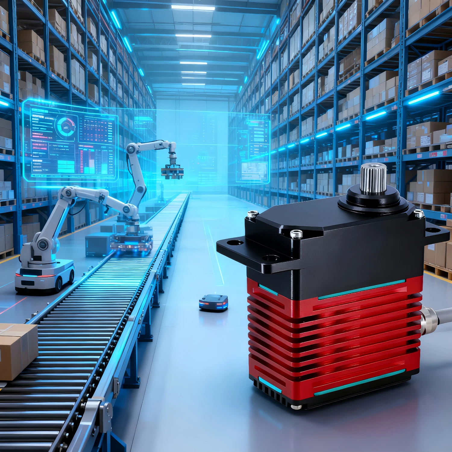 DSservo DES150 150KG Digital Servo Brushless Motor 12V/24V High Power 180/270° High-Torque Waterproof for RC Aircraft Robot DIY