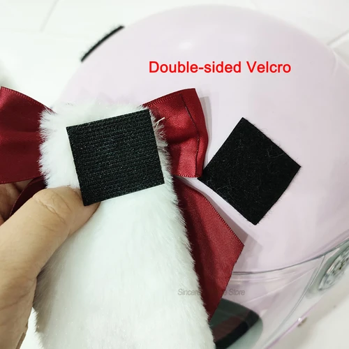 Imagen 2 del producto 2 uds nuevo casco de motocicleta decoración orejas lindas Orejas de conejo Motocross casco pegatinas mujeres niño decoración accesorio Cosplay