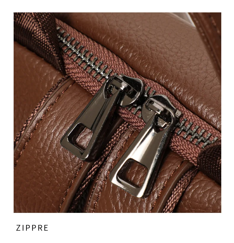 Echtleder-Rucksack für Damen, Kompakte Diebstahlsichere Umhängetasche mit Obergriff, Perfekt für Büro, Reisen & Alltag – Detail 14