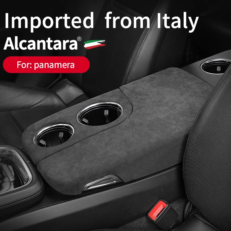 

Alcantara Armrest Lid Cover Cup Panel Sheath Shell for Porsche Panamera 2017 2018 2019 2020 2021 2022 Interiors Accessories