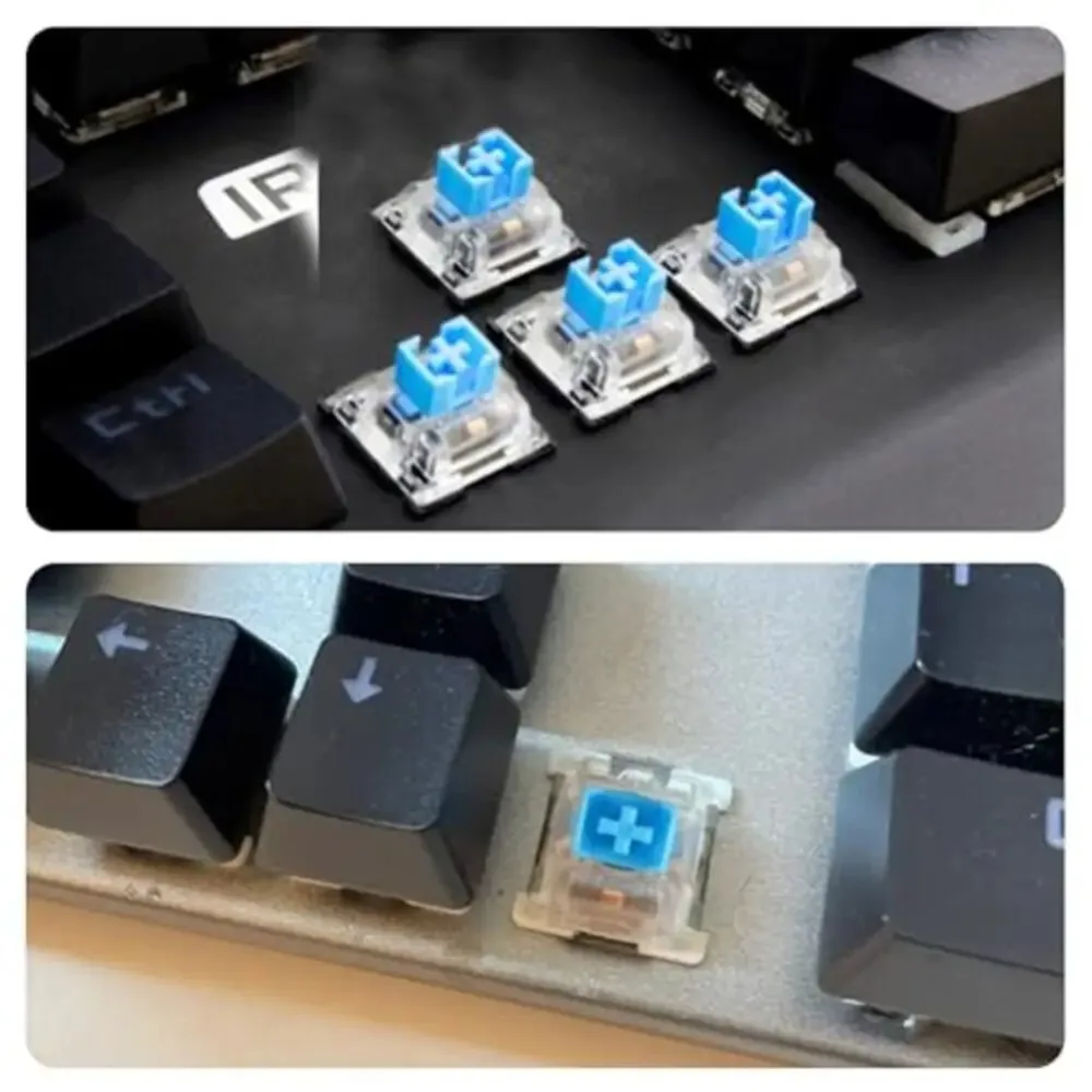 50 interruptores de teclado táteis de 3 pinos – substituição de teclas com clique para teclados mecânicos e dispositivos elétricos