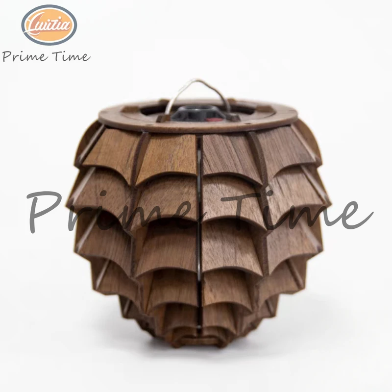 Outdoor walnut lighting goalzero lampshade camping atmosphere GZ lamp decoration accessories acrylic pine cone accessories