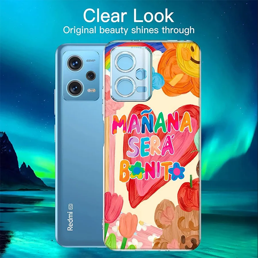 Karol G M-Manana Sera B-Bonito Cover Case For Xiaomi Redmi Note 12S 12 11 Pro Plus 11T 11S 10 5G 10S 9 9T 9S 8 8T 7 5 Pro TPU Ph