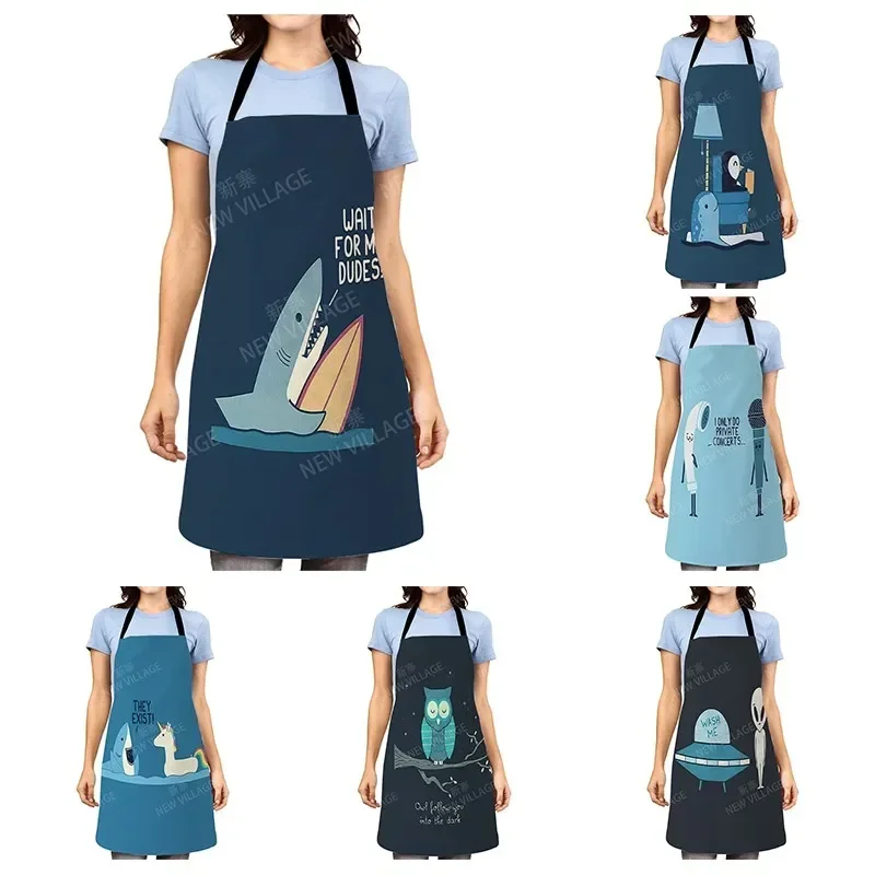 Aesthetic Women kitchen apron kids original Children Waterproof girl princess waiter work apron oil proof cartoon kawaii cute