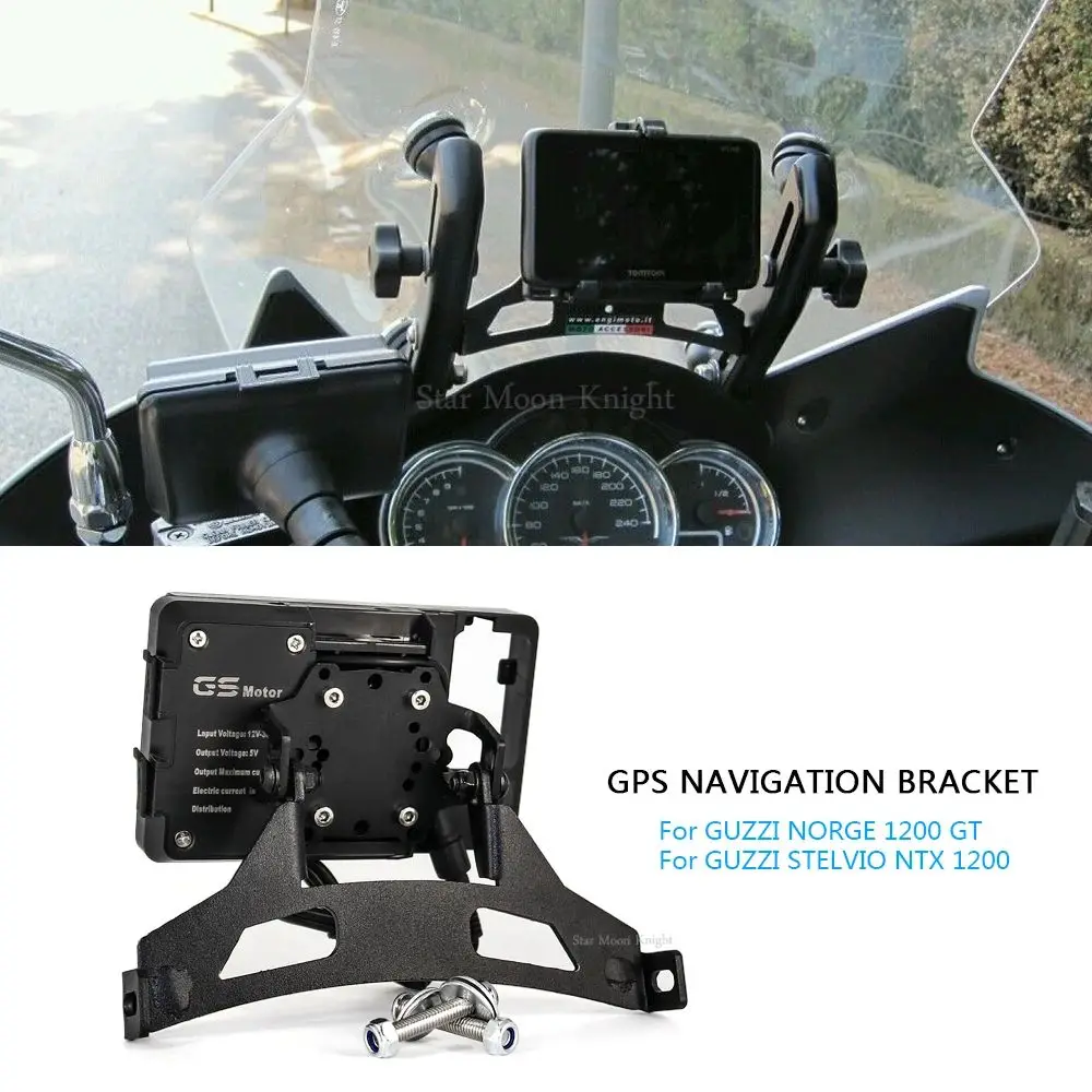 Motorcycle Accessories GPS Smart Phone Support For GUZZI NORGE 1200 GT GPS Navigation Bracket Supporter Holder