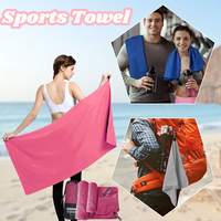3pcs Outdoor Sports Quick Drying Sweat Absorbent Soft Quick Drying Towel, Microfibre Beach Towel, Soft Travel Towel，Yoga Towel