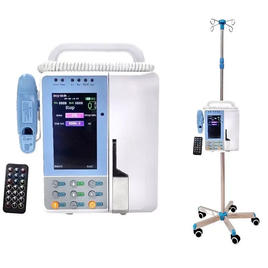 

High quality portable infusion pump 4.3" color LCD screen medical digital peristaltic OIP