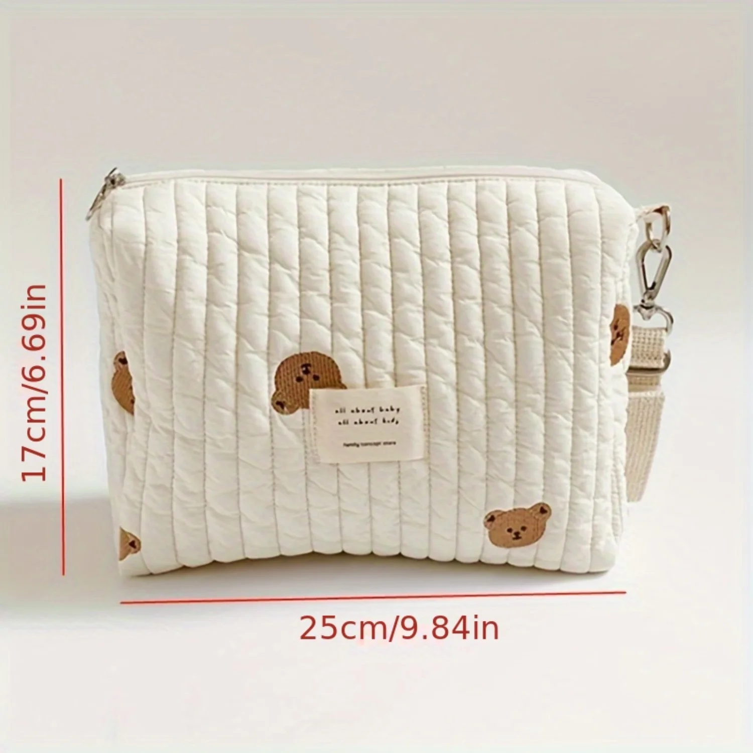 Stylish Stripe Diaper Bag with Wet/Dry Compartments – Portable & Versatile Nappy Organizer for Smart Parents - Stay Organized