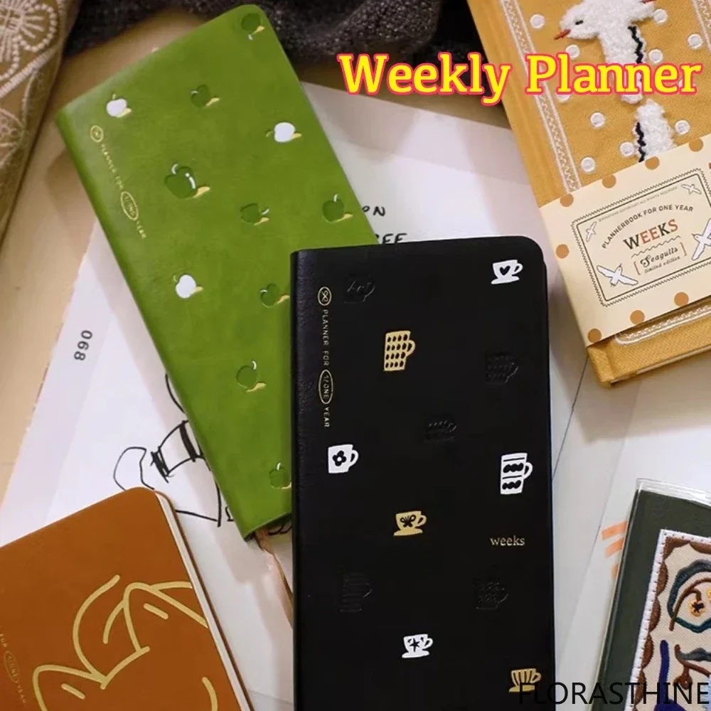 Fromthenon 2026 Embossed Weekly Planner Grid Paper Self-Fill Productivity Date Notebook for Time Management and Organization