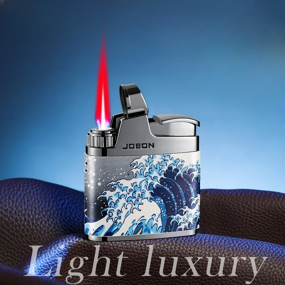 

JOBON Old style Grinding Wheel Zinc Alloy Gas Lighter Direct Charge Red Flame Outdoor Windproof Cigarette Lighter Fashion Gift