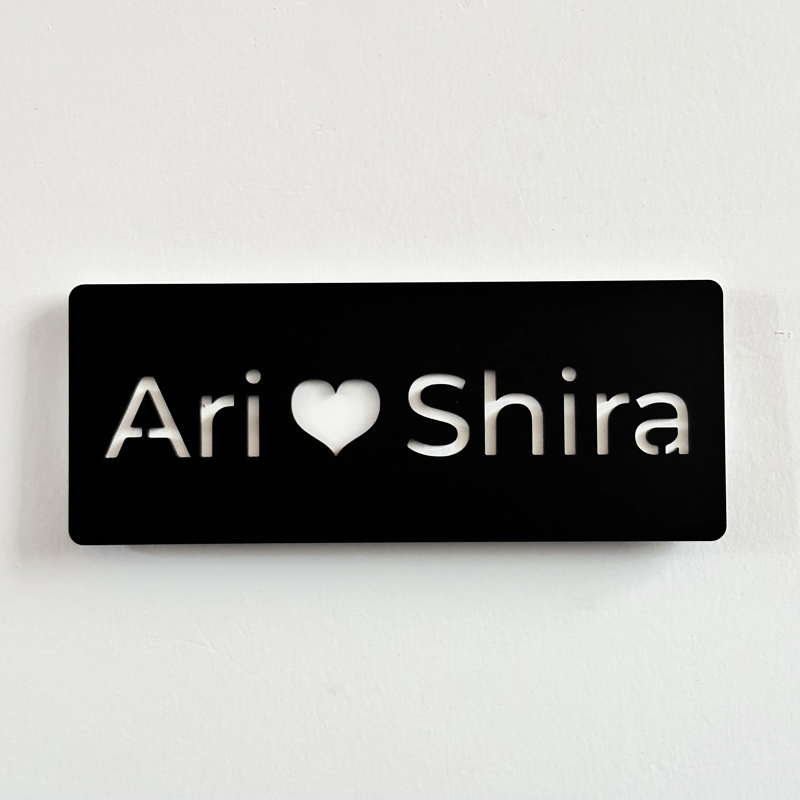 Modern Acrylic Custom House Number Plaque Laser Cut Family Name Plate for Home Apartment Room Door Sign for Shop Office Salon