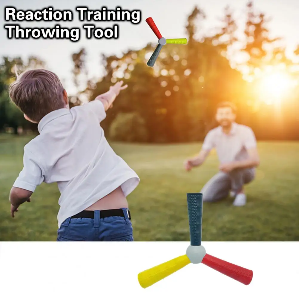 Reaction Trainer Stick Tool 3-Colors Bright Color Reaction Speed Trainer Tool Smooth Reaction Trainer Stick Fitness Supplies