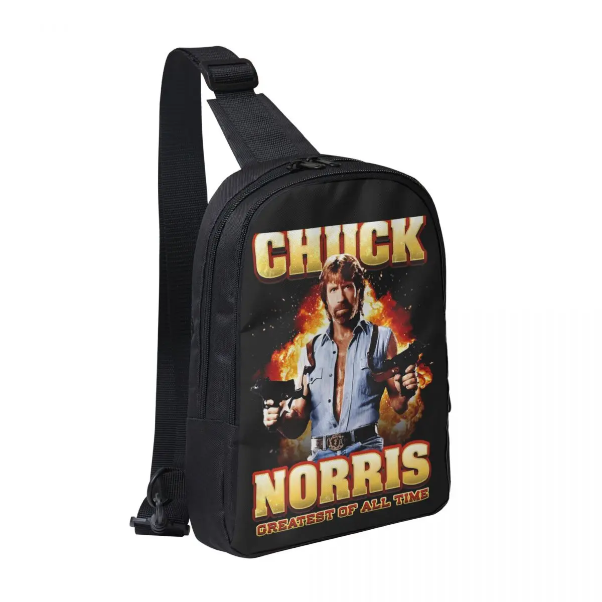 

Chuck Norris Greatest Of All Time Chest Bag Men Sling Crossbody Backpack Chest Bag Traveling Hiking Daypack Shoulder Bag