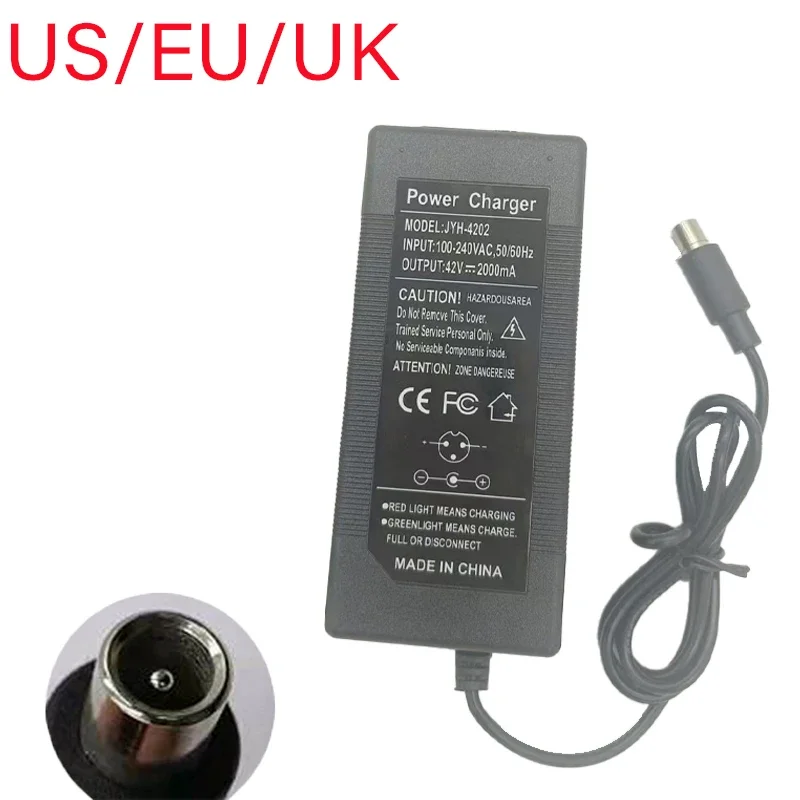 

EU/US/UK Plug Electric Scooter Charger Battery Adapter 42V 2A for Xiaomi M365 Escooter Charger Power Supply Es2 Charger