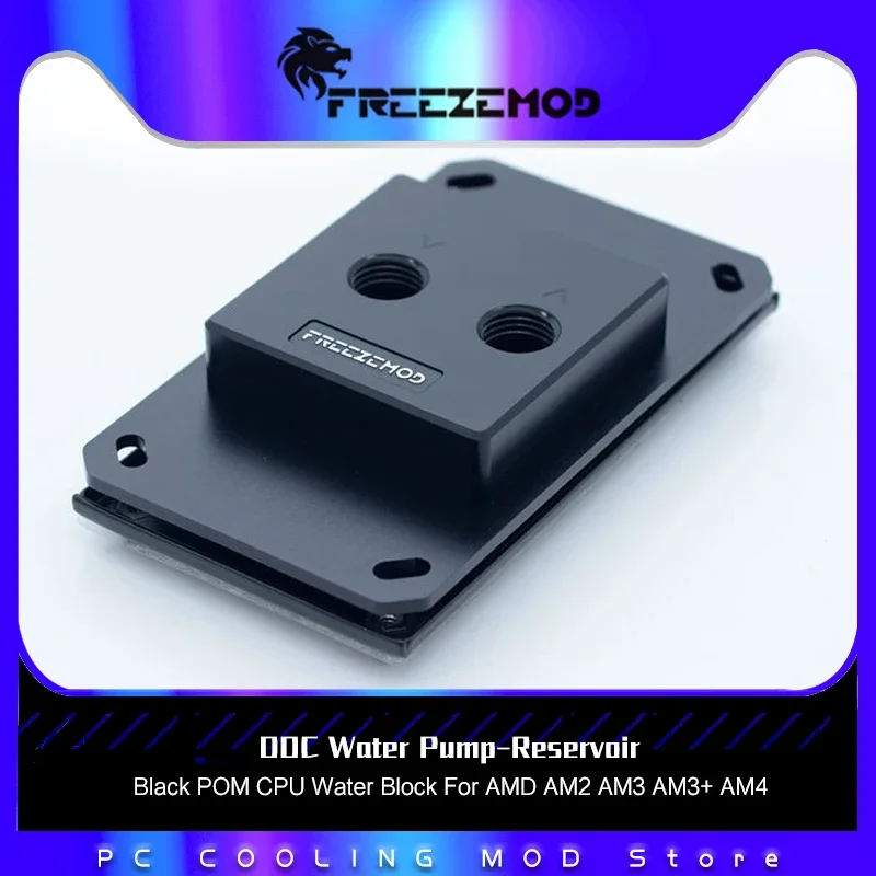 

FREEZEMOD Black POM CPU Water Block For AMD AM2 AM3 AM3+ AM4,Liquid Cooler Cooling Micro Channel,AMD-POOC