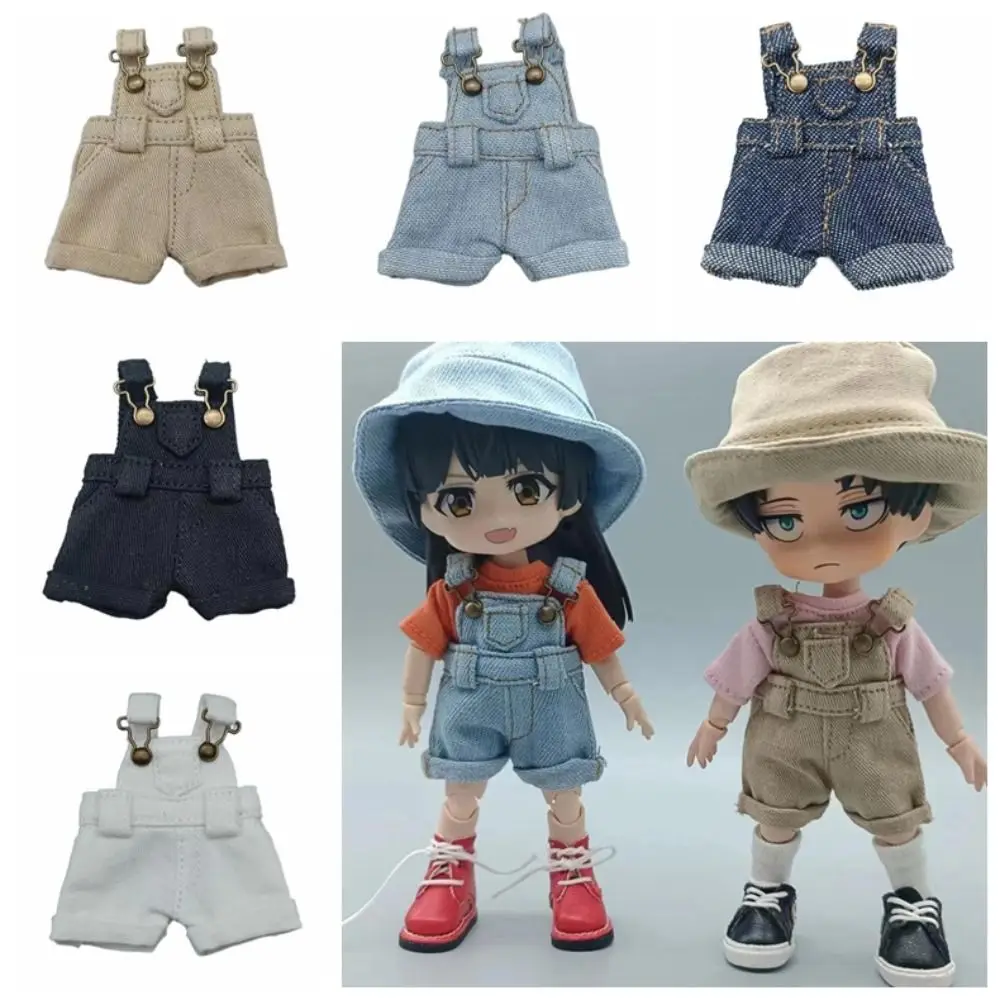 Casual Wears OB11 Denim Pants Playing House Dress Up Doll Clothes Overalls Outfit Cotton Doll Jeans Pants Obitsu11