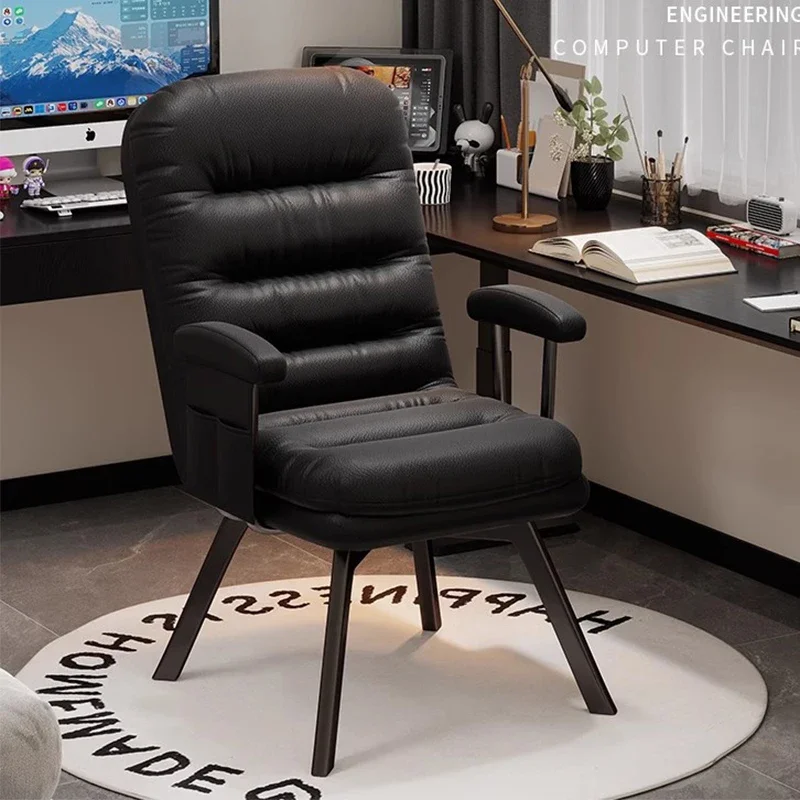 

Дизайнерский кабинетный офисный стул Playseat Современный мобильный роскошный офисный стул Удобная спинка для рук Silla Oficina Мебель для библиотеки