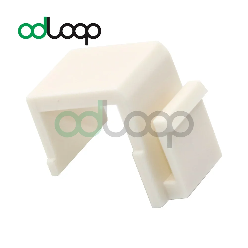 ODLOOP 20-Bộ Trống Móc Jack Miếng Lót Cho Keystone Đĩa Treo Tường Và Miếng Dán Cường Lực-Trắng