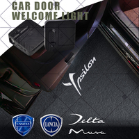 1/2Pcs For Lancia Ypsilon Musa Delta Flavia Voyager Thema Logo Car HD Projector Lamp LED Auto Door Welcome Light Accessories