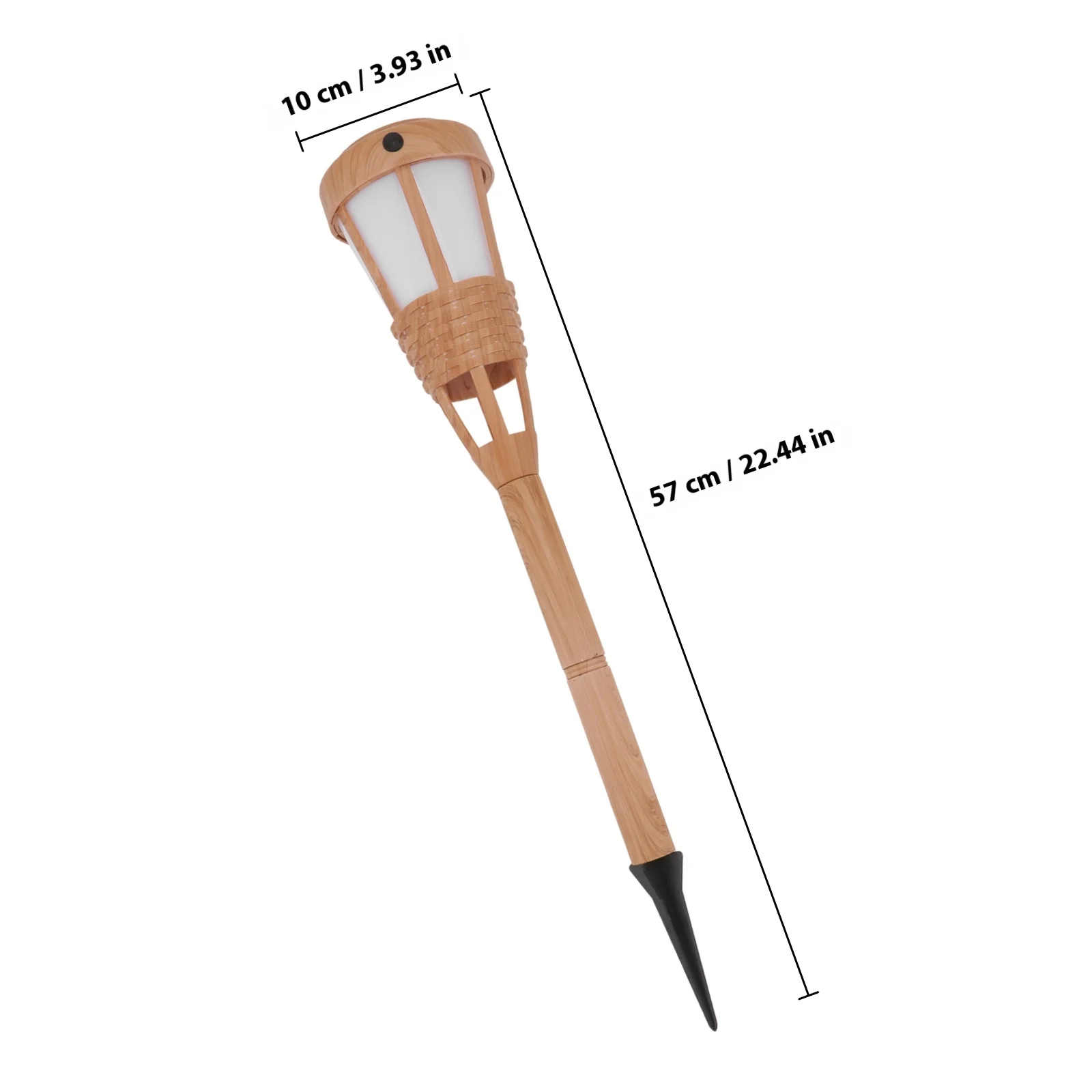 الطاقة الشمسية الأرض ضوء مصباح الحديقة الزينة الإبداعية الراتنج الشعلة الطاقة الشمسية في الهواء الطلق ديكورات للباحة لهب الخفقان الخفيفة