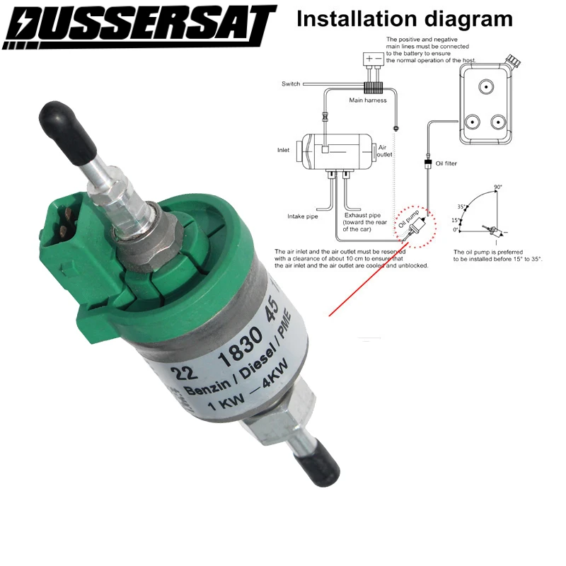 12V/24V 1KW-5KW Car Upgrade Ultra-low Noise Heater Fuel Pump  fuel transfer pump  accesorios para vehículos  kraftstoffpumpe