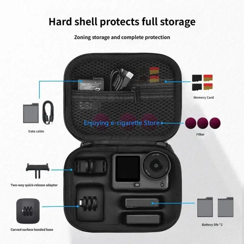 Mini Aufbewahrungstasche für Action 6 Tragetasche Handtasche Schutzbox für Action 6 Kamera Zubehör Y4QF – Detail 5