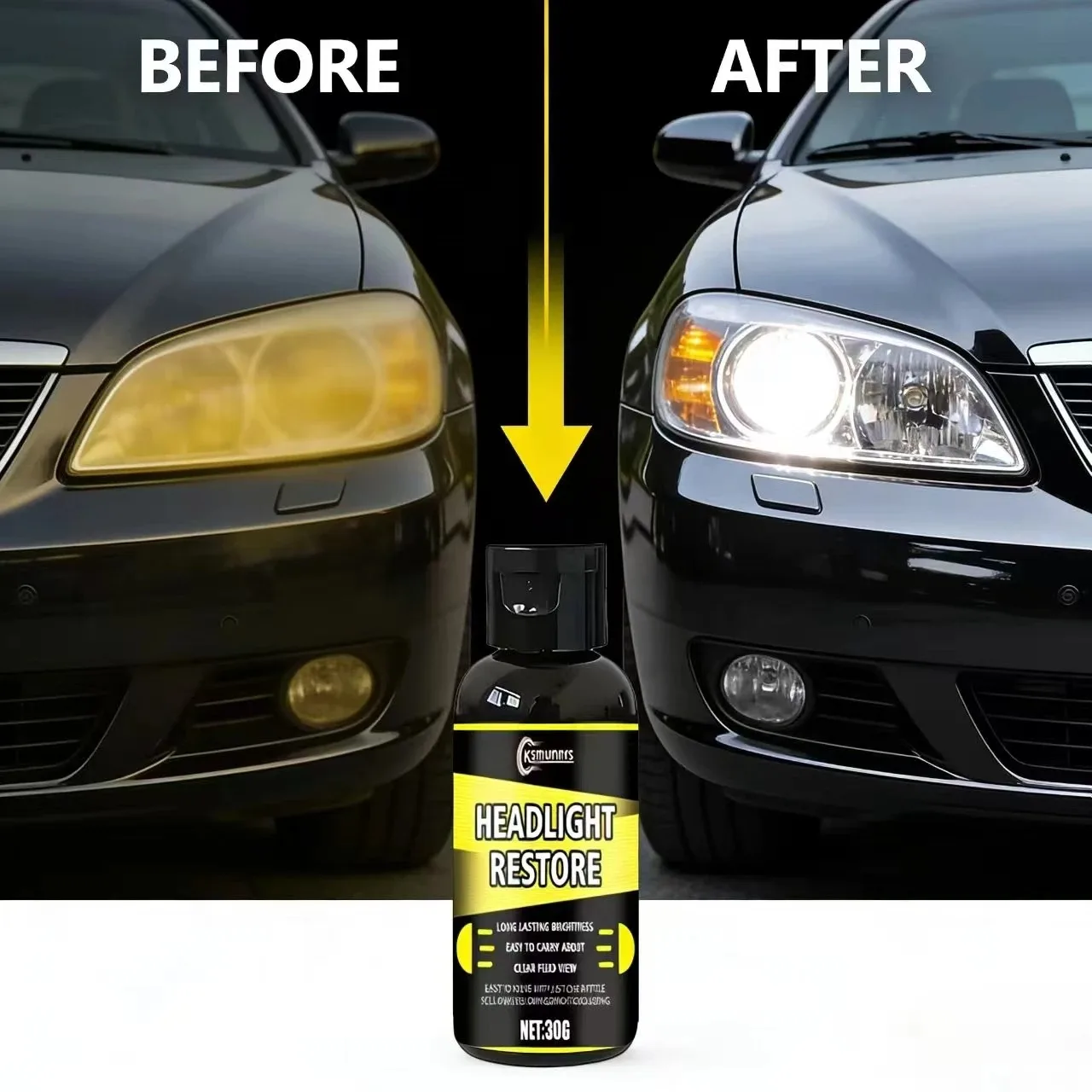 

Восстановление фар Fasilawei — долговечная яркость, легко носить с собой, решает царапины/желтение, чистое поле