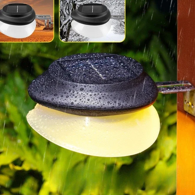 9LED อ่างล้างจานแสงกันน้ํากลางแจ้งบุคลิกภาพความคิดสร้างสรรค์ Courtyard Home Wall Light รั้วพลังงานแสงอาทิตย์ Sensor Light