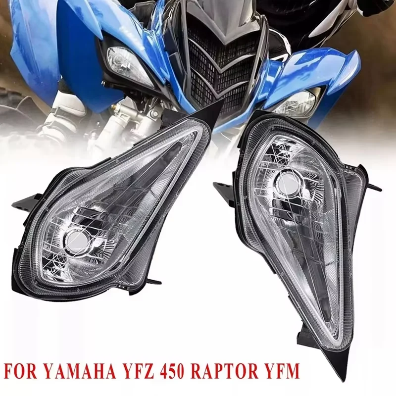 for Yamaha Raptor 700, 350, YFZ 450, YFZ450, Wolverine Right / Left Headlight Housing Lamp Shell